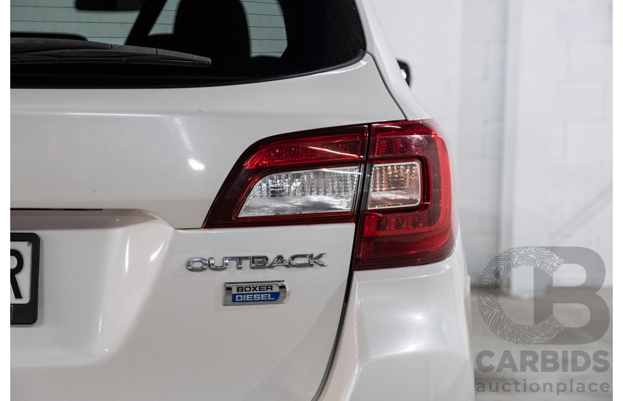 01/2019 Subaru Outback 2.0D (AWD) MY19 4d Wagon Crystal White Pearl Turbo Diesel 2.0L