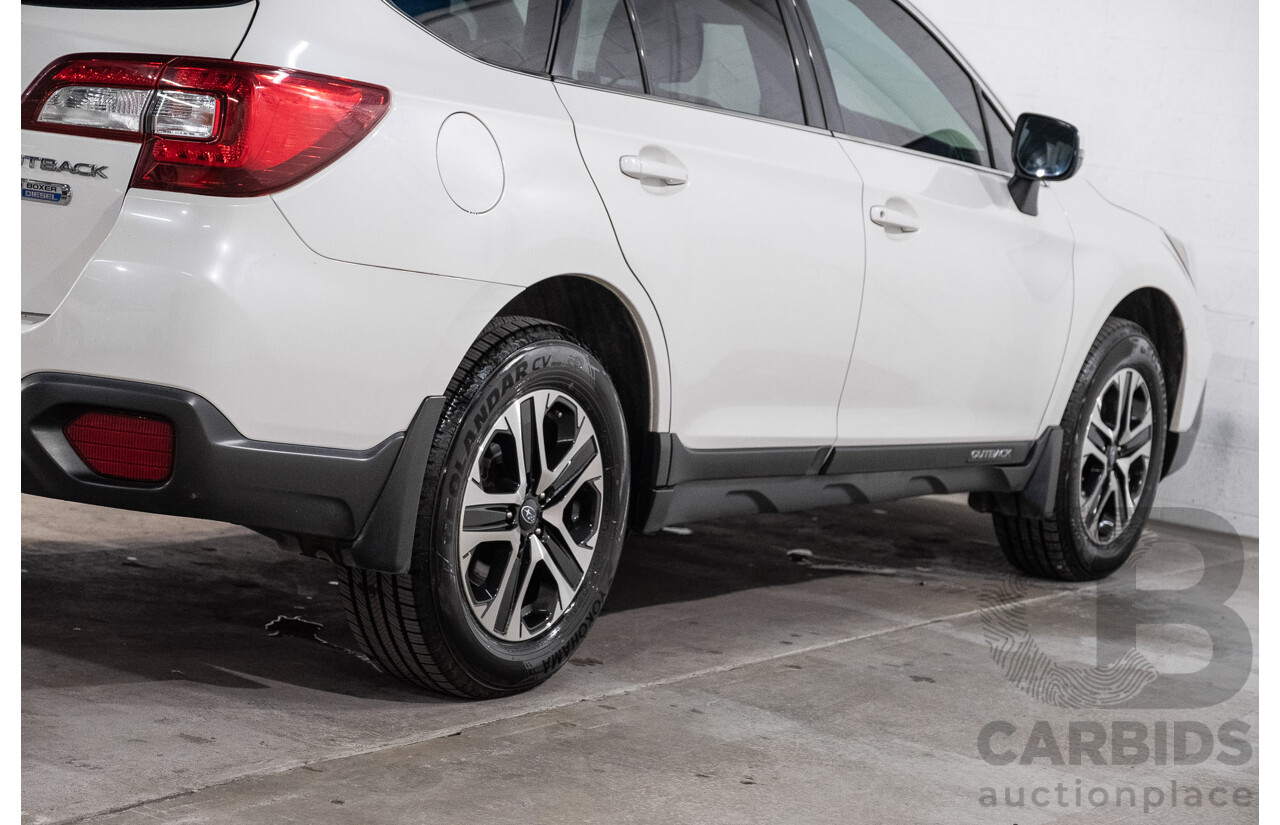 01/2019 Subaru Outback 2.0D (AWD) MY19 4d Wagon Crystal White Pearl Turbo Diesel 2.0L
