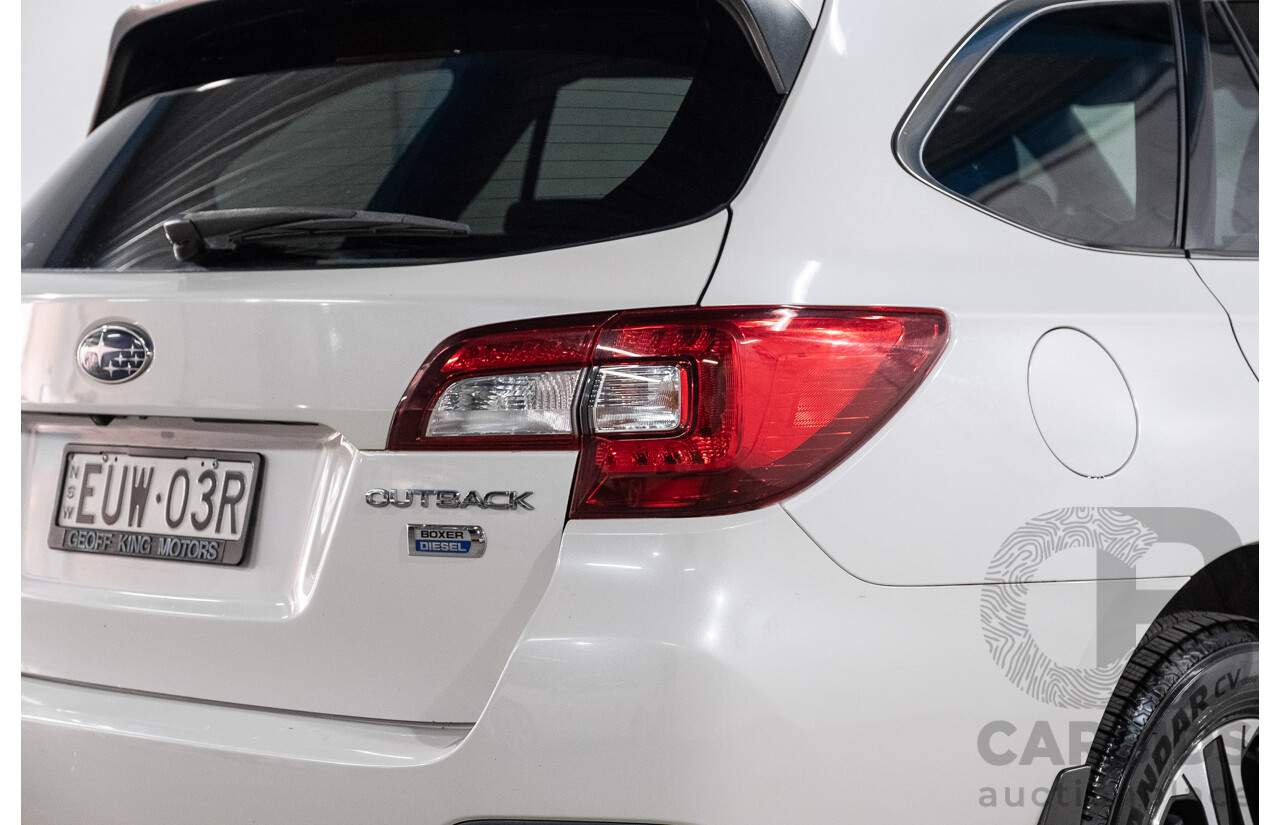 01/2019 Subaru Outback 2.0D (AWD) MY19 4d Wagon Crystal White Pearl Turbo Diesel 2.0L