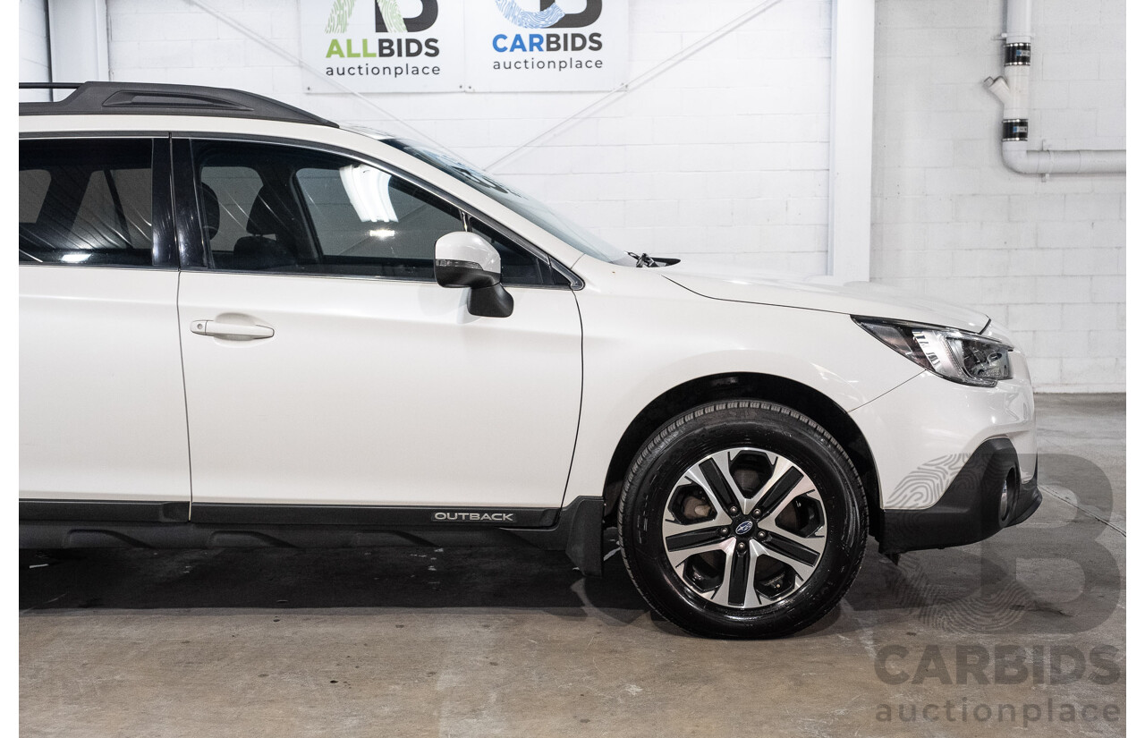 01/2019 Subaru Outback 2.0D (AWD) MY19 4d Wagon Crystal White Pearl Turbo Diesel 2.0L