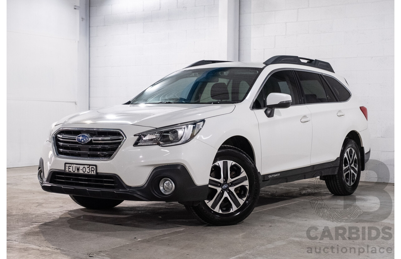 01/2019 Subaru Outback 2.0D (AWD) MY19 4d Wagon Crystal White Pearl Turbo Diesel 2.0L