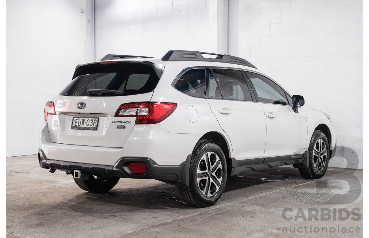 01/2019 Subaru Outback 2.0D (AWD) MY19 4d Wagon Crystal White Pearl Turbo Diesel 2.0L