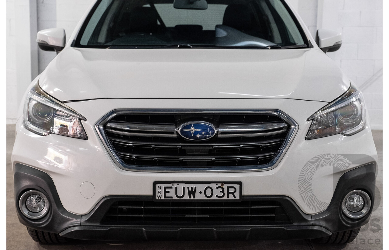 01/2019 Subaru Outback 2.0D (AWD) MY19 4d Wagon Crystal White Pearl Turbo Diesel 2.0L