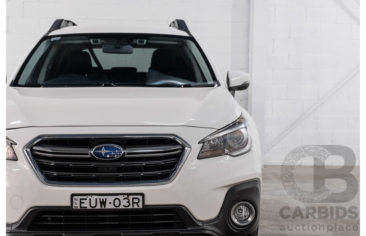 01/2019 Subaru Outback 2.0D (AWD) MY19 4d Wagon Crystal White Pearl Turbo Diesel 2.0L