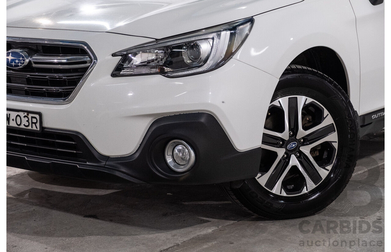 01/2019 Subaru Outback 2.0D (AWD) MY19 4d Wagon Crystal White Pearl Turbo Diesel 2.0L