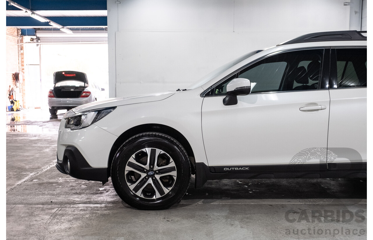 01/2019 Subaru Outback 2.0D (AWD) MY19 4d Wagon Crystal White Pearl Turbo Diesel 2.0L