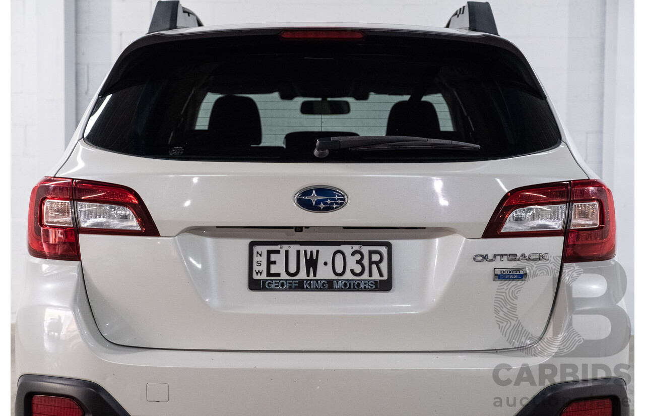 01/2019 Subaru Outback 2.0D (AWD) MY19 4d Wagon Crystal White Pearl Turbo Diesel 2.0L