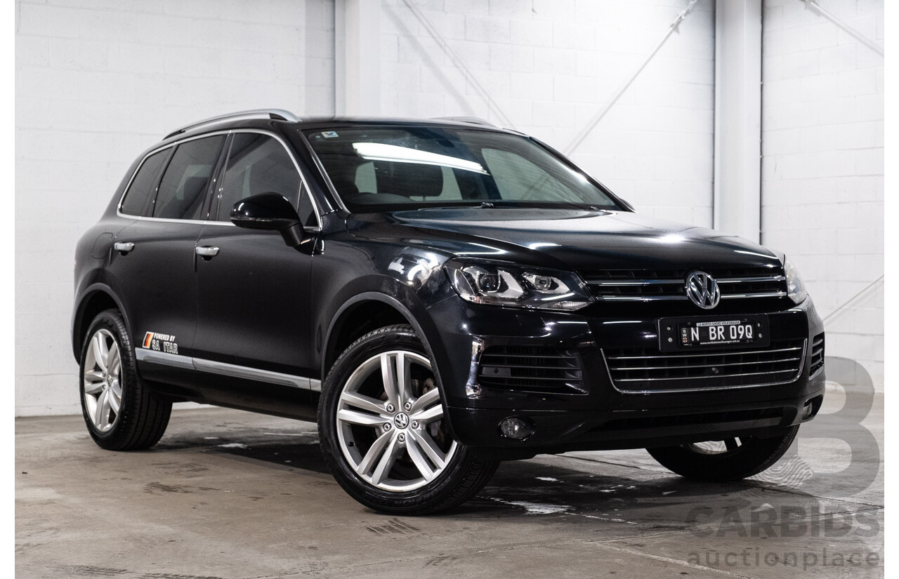 9/2013 Volkswagen Touareg V6 TDI 7P MY13.5 4d Wagon Deep Black Pearl Turbo Diesel V6 3.0L