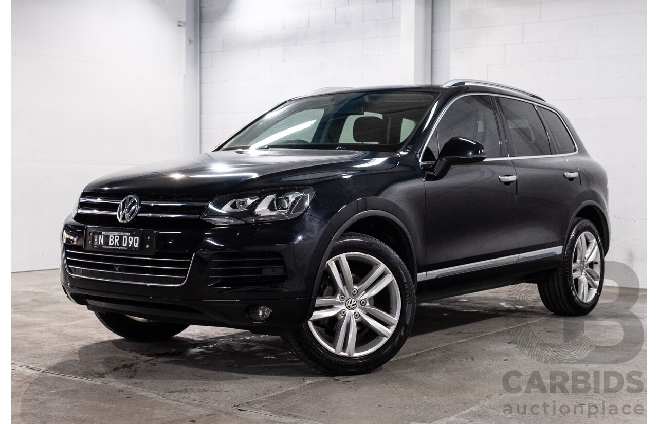 9/2013 Volkswagen Touareg V6 TDI 7P MY13.5 4d Wagon Deep Black Pearl Turbo Diesel V6 3.0L