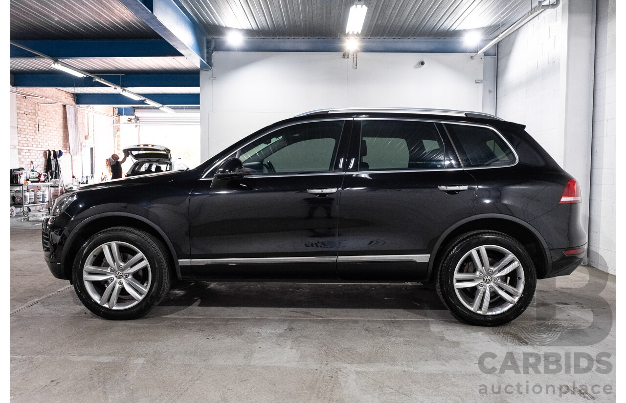 9/2013 Volkswagen Touareg V6 TDI 7P MY13.5 4d Wagon Deep Black Pearl Turbo Diesel V6 3.0L