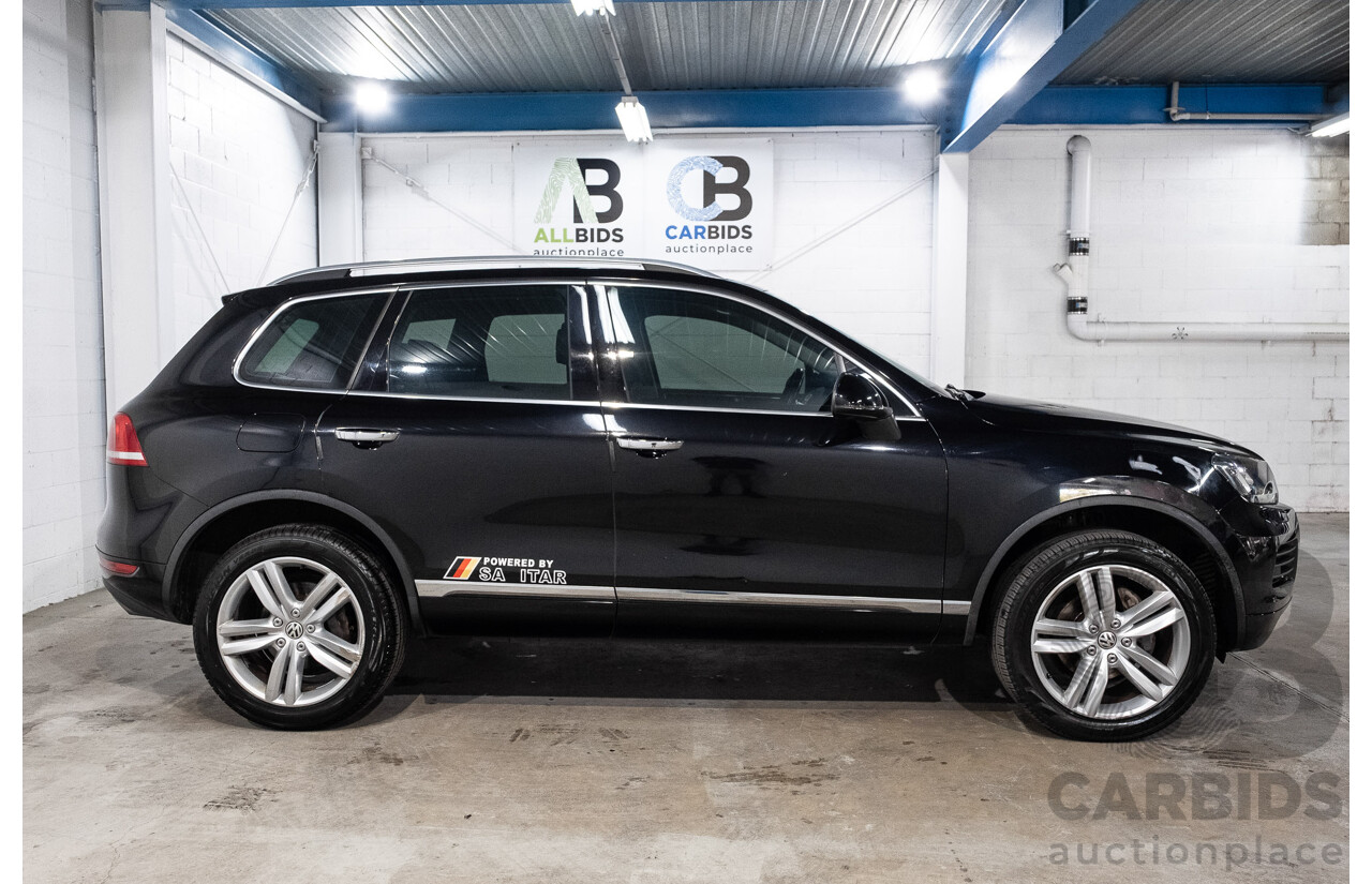 9/2013 Volkswagen Touareg V6 TDI 7P MY13.5 4d Wagon Deep Black Pearl Turbo Diesel V6 3.0L