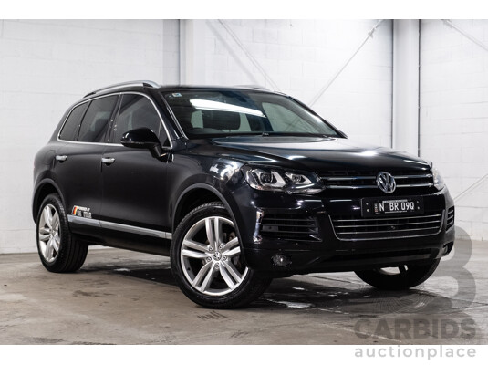 9/2013 Volkswagen Touareg V6 TDI 7P MY13.5 4d Wagon Deep Black Pearl Turbo Diesel V6 3.0L