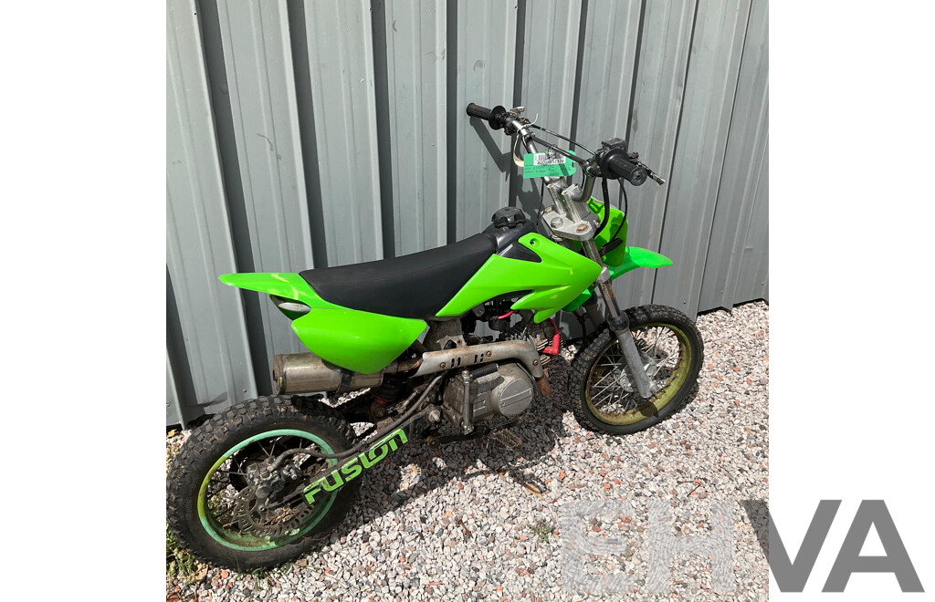 Green Dirt Bike