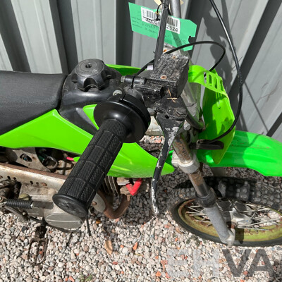 Green Dirt Bike