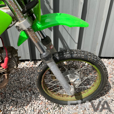 Green Dirt Bike