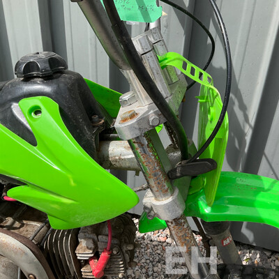 Green Dirt Bike