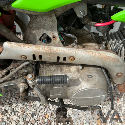 Green Dirt Bike