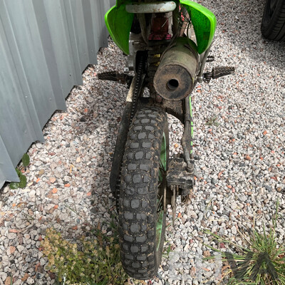 Green Dirt Bike