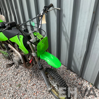 Green Dirt Bike