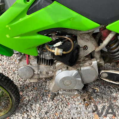 Green Dirt Bike