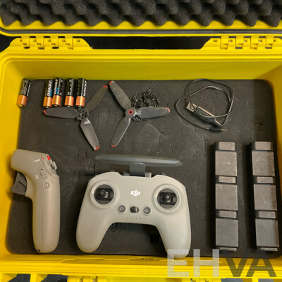DJI FPV Drone with Remote, Goggles, Controller, Batterties X3 and Accessories in ToolPro Safe Case