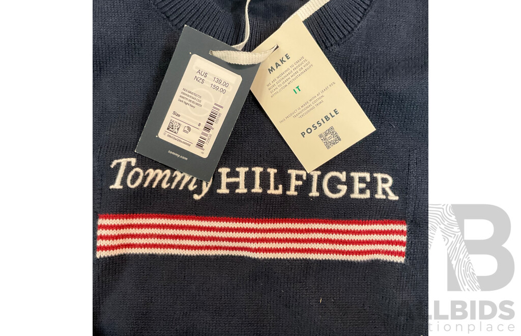 Tommy Hilfiger Kids Size 7/8 Sweater & T-shirt - Lot of 3 - Total ORP $ 268.90