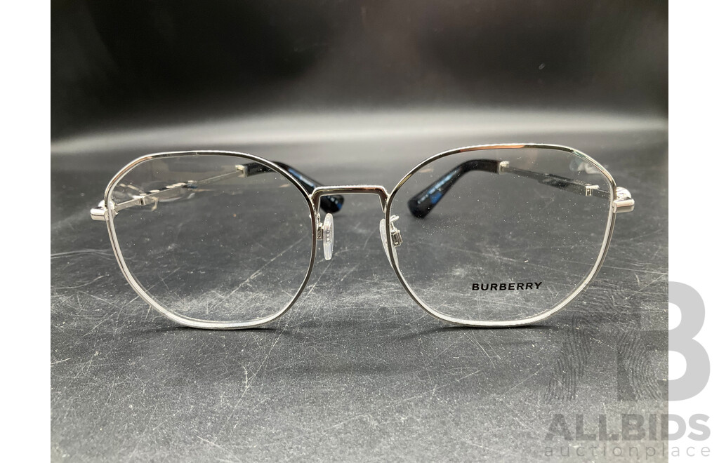 Silver Frame Eyeglasses Branded BURBERRY