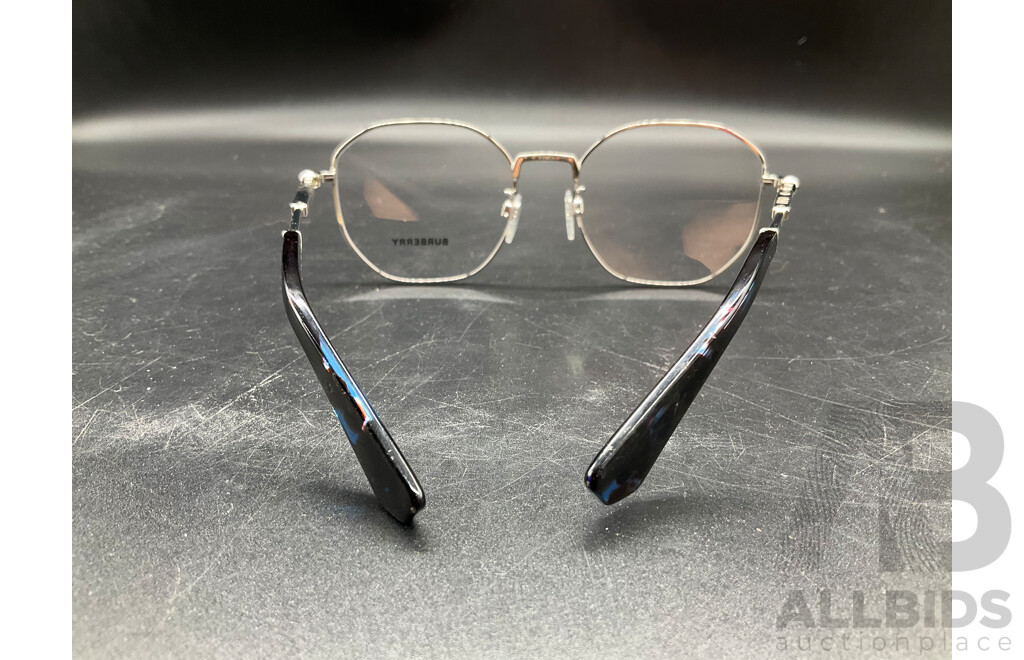 Silver Frame Eyeglasses Branded BURBERRY