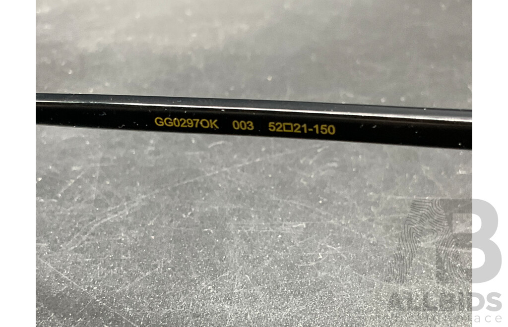 Black Frame Eyeglasses Branded GUCCI