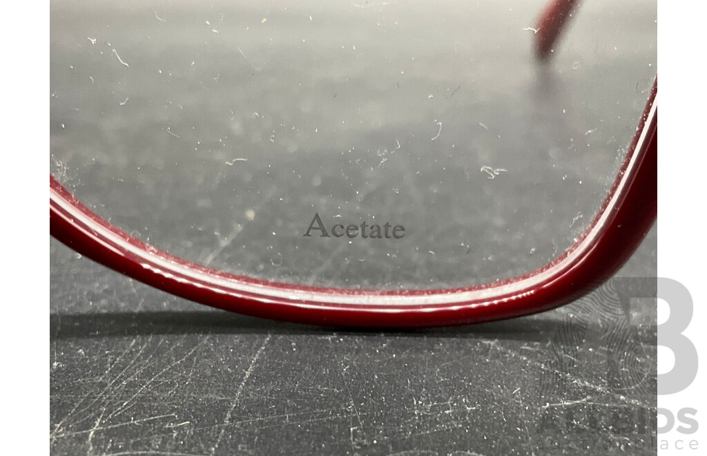 Burgundy Frame Eyeglasses Branded JIMMY CHOO