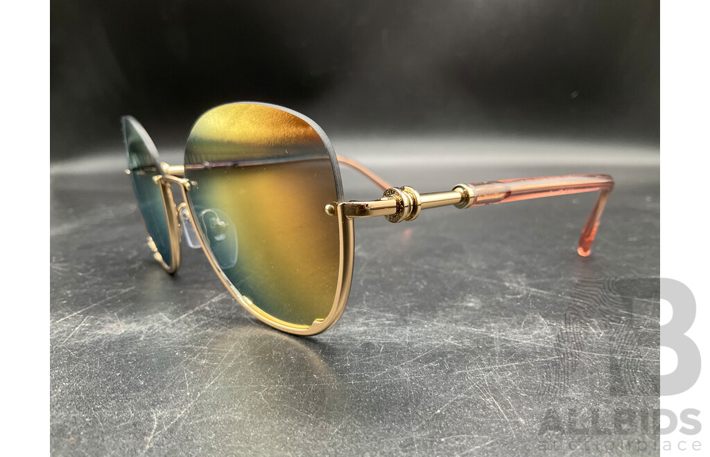 Aviator Gold Sunglasses Branded Bulgari