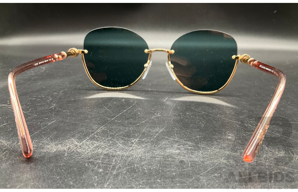 Aviator Gold Sunglasses Branded Bulgari