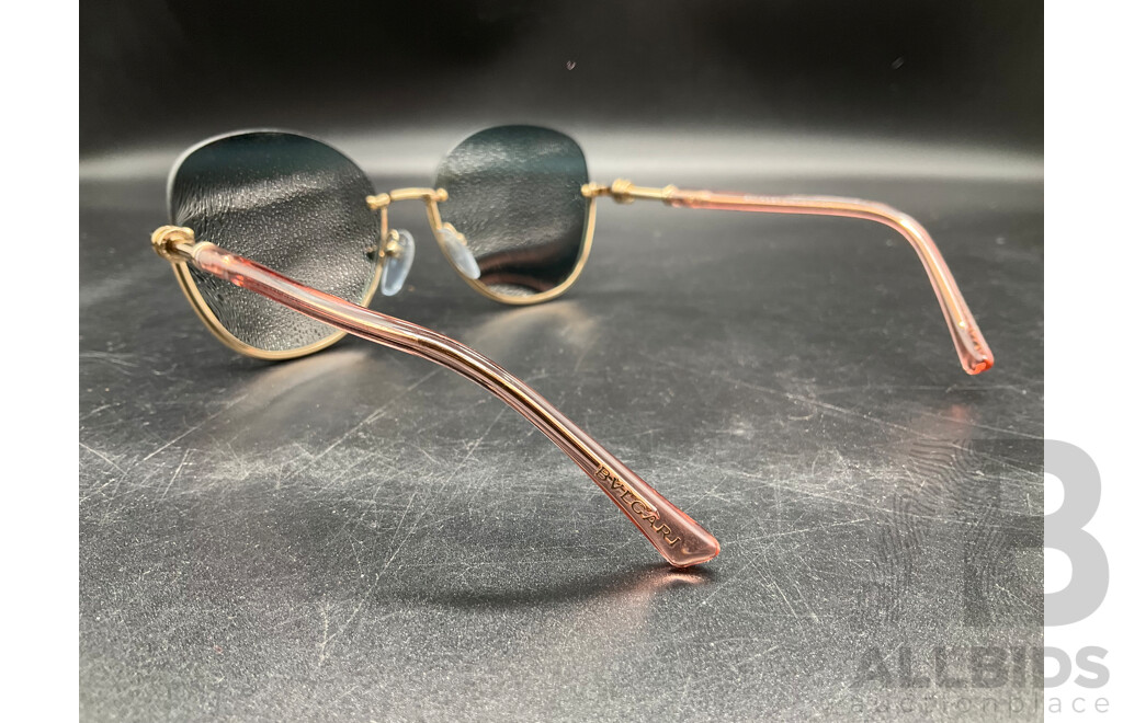 Aviator Gold Sunglasses Branded Bulgari