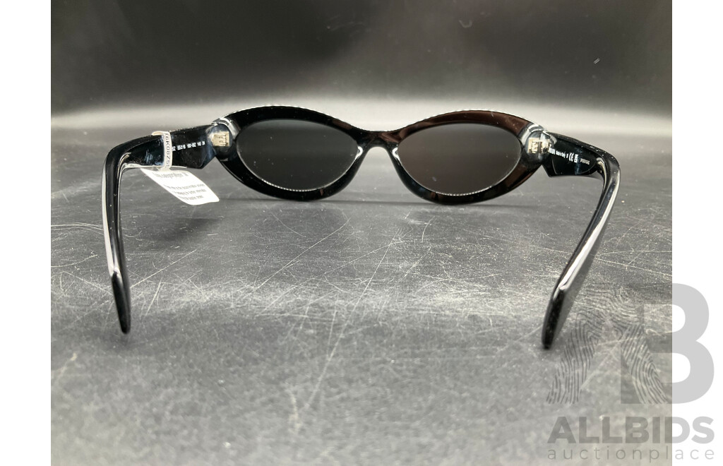 Black Oval Frame Sunglasses Branded Prada