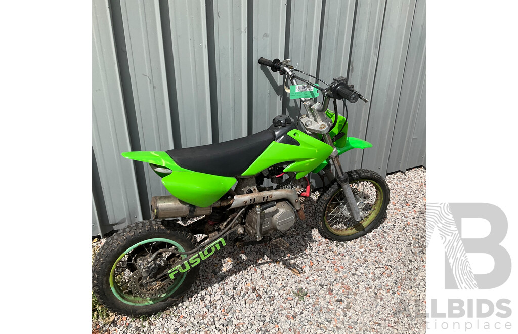 Green Dirt Bike