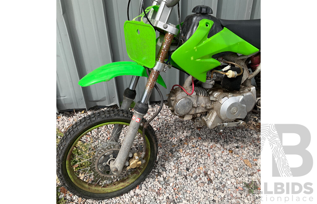 Green Dirt Bike