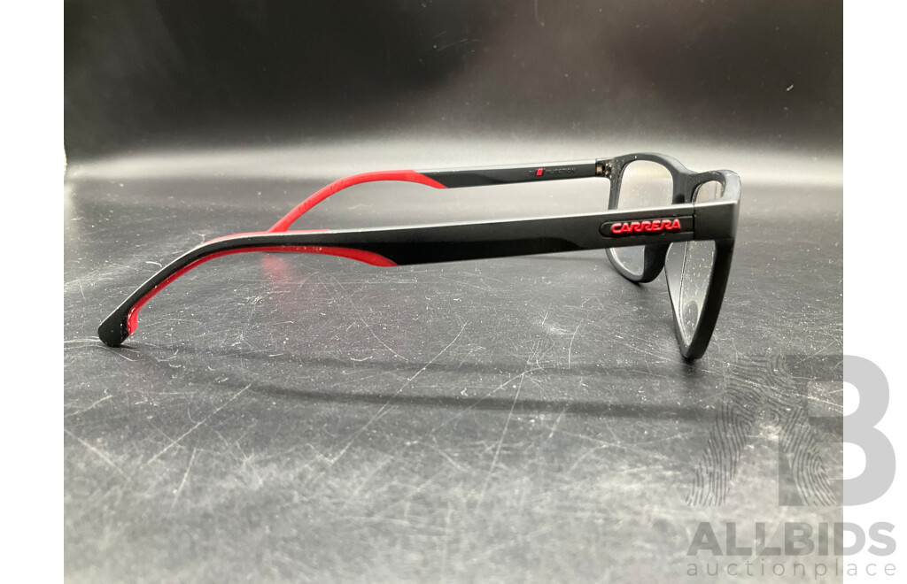 Matte Black Eyeglasses Branded Carrera