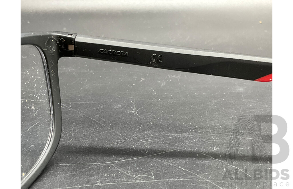 Matte Black Eyeglasses Branded Carrera
