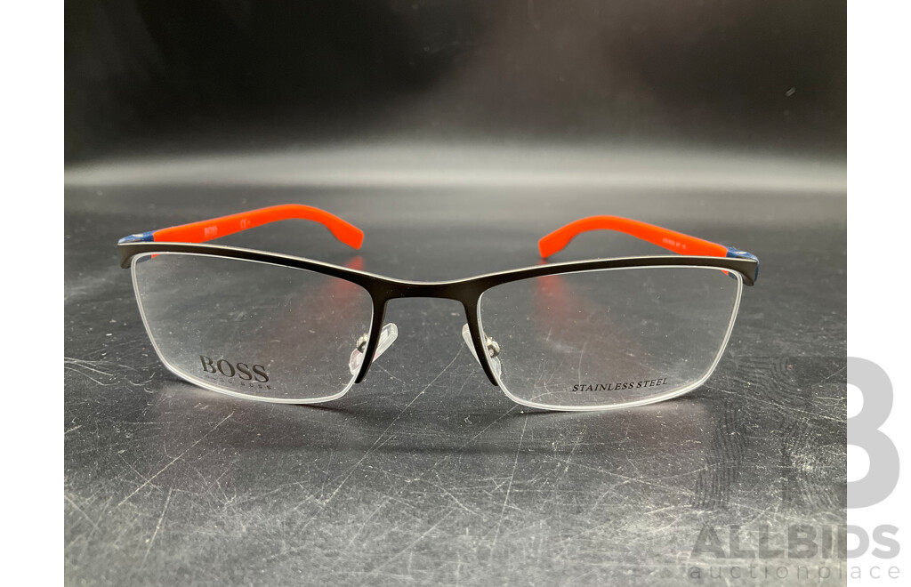 Semi-rimless Eyeglasses Branded Hugo Boss