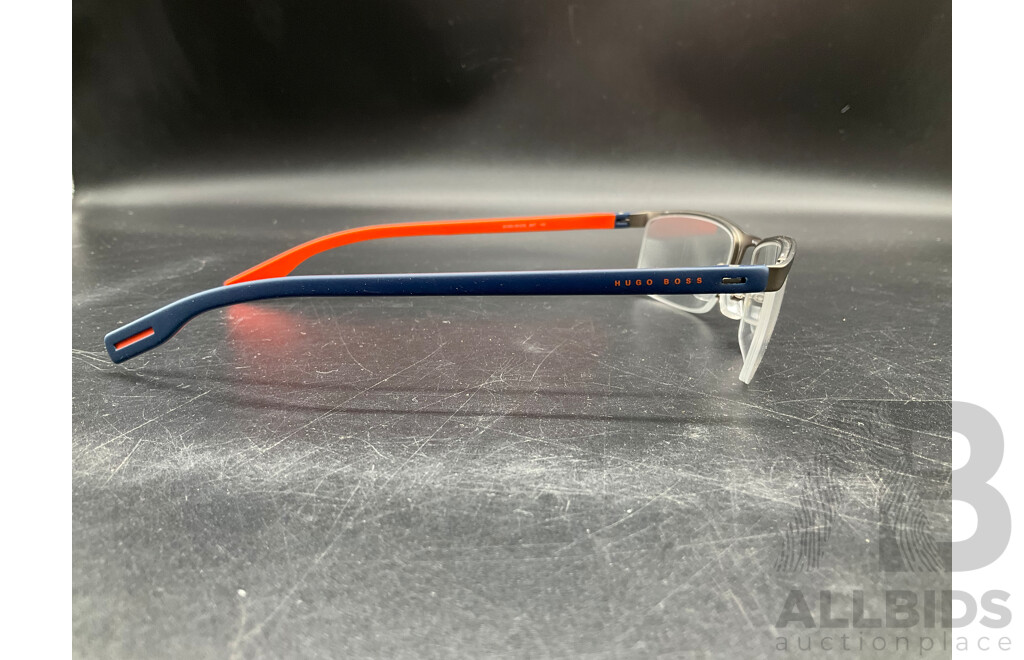 Semi-rimless Eyeglasses Branded Hugo Boss