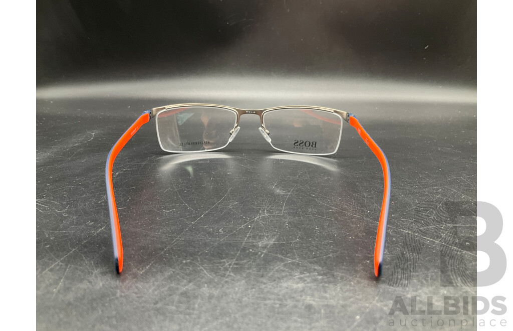 Semi-rimless Eyeglasses Branded Hugo Boss