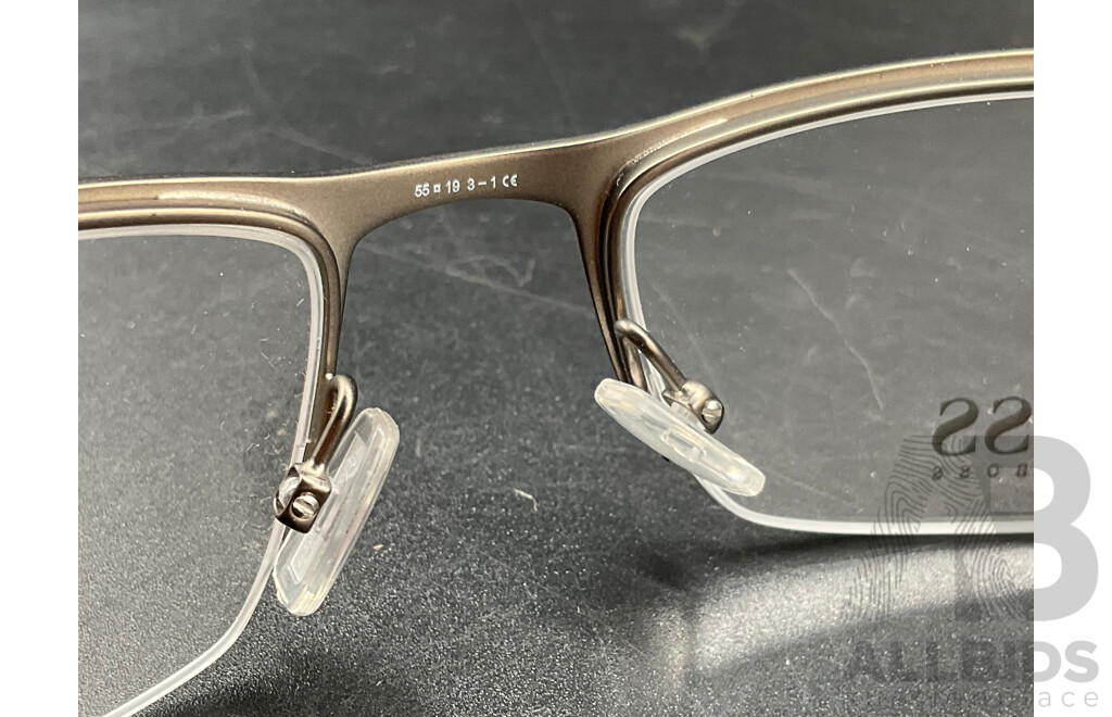 Semi-rimless Eyeglasses Branded Hugo Boss