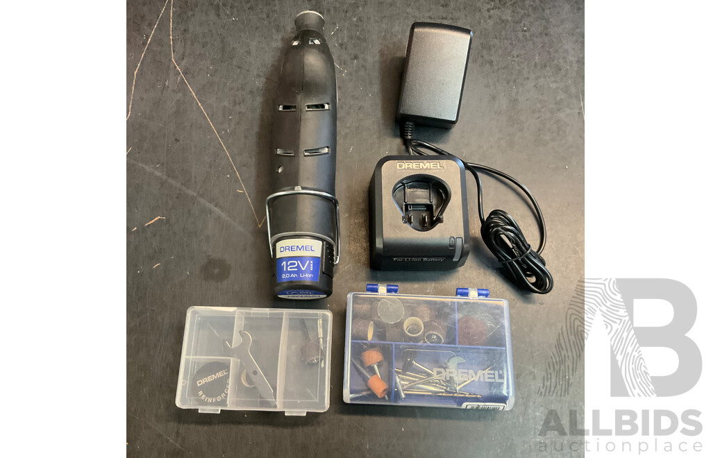 Dremel 8240 Cordless Rotary Tool with Charger & Battery & Accessories