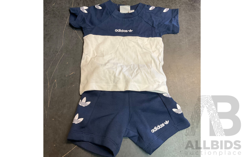 Adidas Size 3/6M T-shirt & Shorts & Nike Baby Size 6 Shoes & Calvin Klein Size S T-shirt