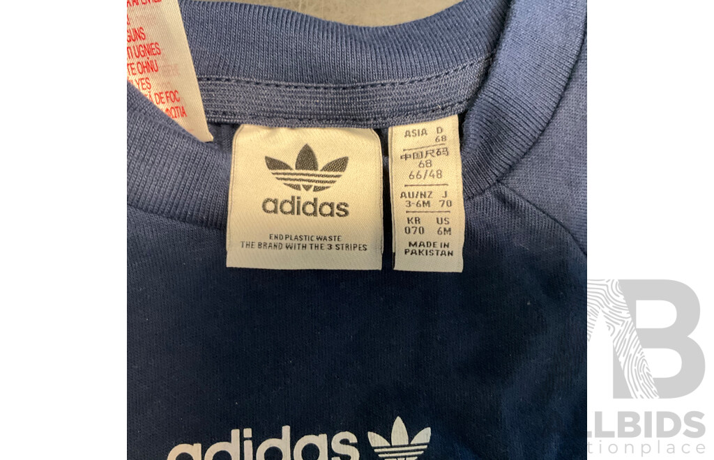 Adidas Size 3/6M T-shirt & Shorts & Nike Baby Size 6 Shoes & Calvin Klein Size S T-shirt