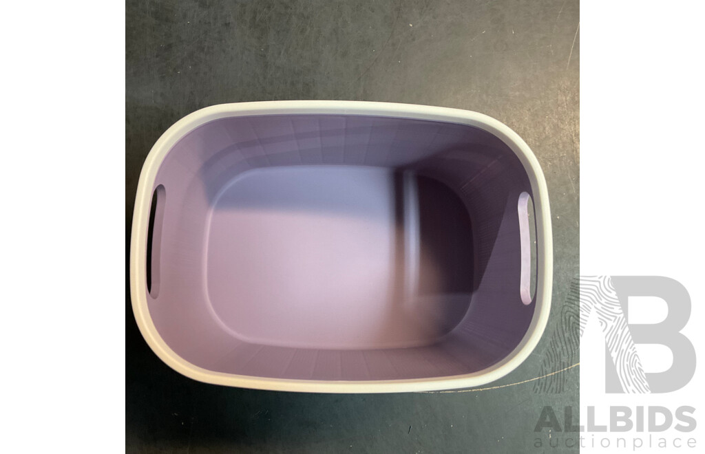 Plastic Storage Basket - Purple - Lot of 60