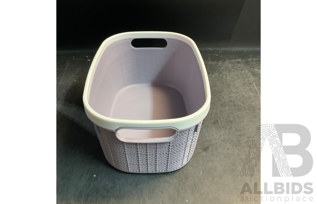 Plastic Storage Basket - Purple - Lot of 60