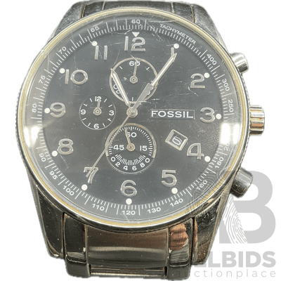 FOSSIL (FS-4249) Men's Chronograph Black Dial Watch
