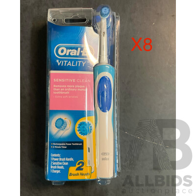 Oral-B Sensitive Clean Rechargeable Toothbrush X8
