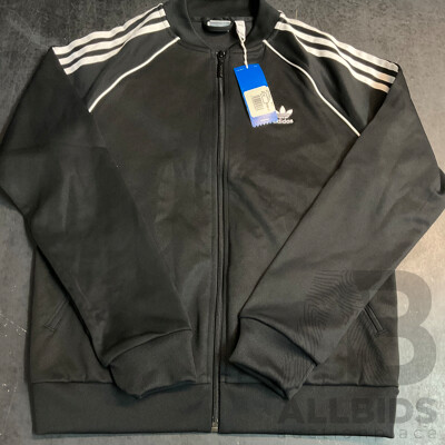 Tommy Jeans T-shirt Size M & Adidas Black Jacket Size 12 - Lot of 2